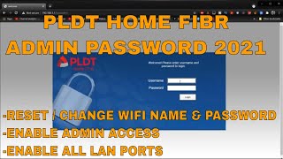 PLDT HOME FIBR ADMIN PASSWORD 2021 2022 FORGOT PASSWORD  for Model AN550604 Firmware RP2646 [upl. by Letney]