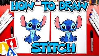 How To Draw Stitch From Lilo And Stitch [upl. by Kahcztiy]