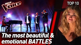 The most GORGEOUS amp EMOTIONAL Battles on The Voice  Top 10 [upl. by Yetty]