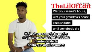 SUB ESPAÑOL ENTREVISTA 21 SAVAGE quotNO HEARTquot [upl. by Varien909]