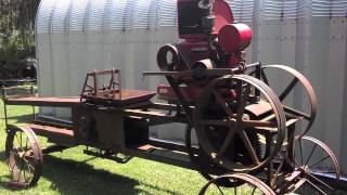 Lilliston Baler Powered by IHC LBBR 35hp Engine [upl. by Fulvi]