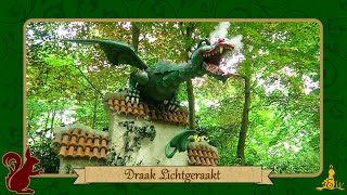 Efteling 🍄 Sprookjesbos Draak Lichtgeraakt [upl. by Hulda]