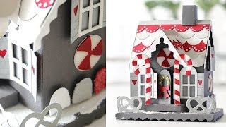 Tim Holtz Gingerbread House with Shari Carroll Part Two [upl. by Ofloda]