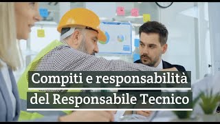 Responsabile Tecnico per la gestione dei rifiuti compiti e responsabilità [upl. by Idolla393]