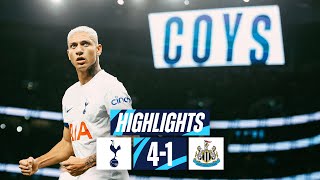 TOTTENHAM HOTSPUR 41 NEWCASTLE UNITED  PREMIER LEAGUE HIGHLIGHTS  RICHARLISON AT THE DOUBLE [upl. by Masson]