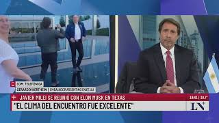 Javier Milei se reunió con Elon Musk en Texas quotEl viaje de hoy a Tesla fue maravillosoquot [upl. by White]