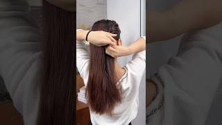 Front hair french with bun🤗 french hairstyle bun fronthairstyle shorts viralvideo [upl. by Liatrice]