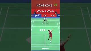 Longest rally 51 shots Viktor Axelsen vs Su Li Yang  Hong Kong Open 2024 R16 shorts badminton [upl. by Ladnyk]