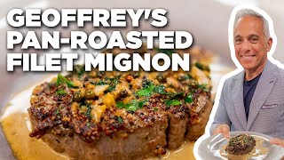 Geoffrey Zakarians PanRoasted Filet Mignon  The Kitchen  Food Network [upl. by Nolahp]