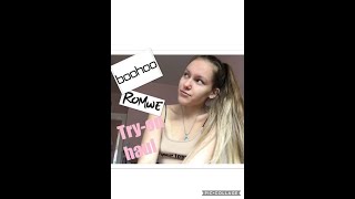 BOOHOO amp ROMWECOM TRY ON HAUL  Nikola Brielle [upl. by Ainoet]