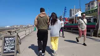 Margate Beach Main Sands Summer Walk 4K 2023 [upl. by Harris]