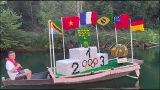 VIDÉO DeuxSèvres  les Bateaux fleuris de SaintMaxire à lheure olympique [upl. by Pressey]