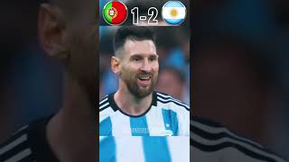 Rare Moments In Football  Portugal VS Argentina Imaginary World Cup Final  ronaldo vs messi [upl. by Atiuqin]