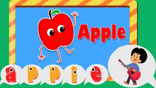 ABC Phonics Song For Toddlers  A is For Apple🍎  ABC Song For Kids Learning  Bee Learn Kids [upl. by Ykciv414]