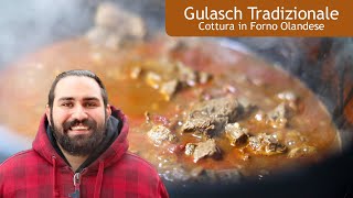 Gulasch Tradizionale  Cottura in Forno Olandese [upl. by Samaria]