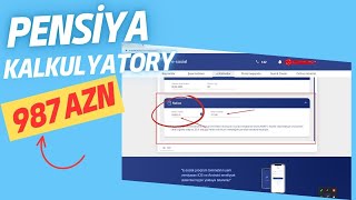 Pensiya Stajının hesablanması Pensiya kalkulyatoru e sosial Pensiya ne qeder alacağam oyrən [upl. by Eire702]