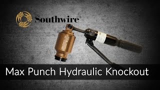 Max Punch Hydraulic Knockout from Southwire [upl. by Lussi]