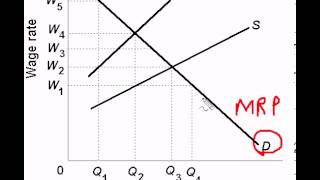 Equilibrium Wage and Employment Under Monopsony [upl. by Ahsinuq]