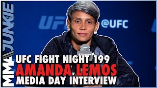 Is Amanda Lemos the next big thing at 115 She hopes so  UFCVegas45 media day [upl. by Lynad435]