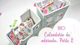 Tutorial calendario de adviento Parte 2  DIY advent calendar  Christmas home decor [upl. by Aseretairam760]