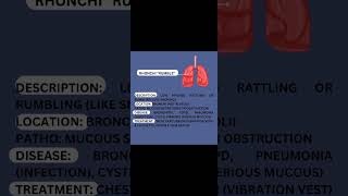 Rhonchi quotRumblequot Abnormal lung sounds [upl. by Atalanti892]