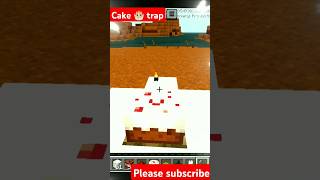 How to make cake trap minecraft minecraftshorts shorts viralshort Relaxgaming10m [upl. by Holly]