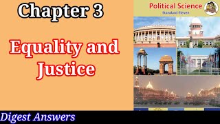 Class 11 Political Science Question Answers  3Equality and Justice 11th political science 3rd chp [upl. by Dietsche]