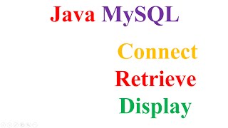 Java MySQL Eclipse  Retrieve and display In Console [upl. by Prager]