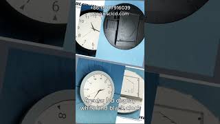 Circular lcd display clock lcddisplay white and black clock [upl. by Siocnarf]