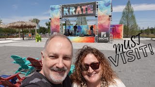 KRATE IN WESLEY CHAPEL FLORIDA  FOOD  FUN  ENTERTAINMENT AT THE GROVE [upl. by Yonita902]