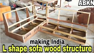 L shape sofa corner set making step by step full tutorial [upl. by Amees]