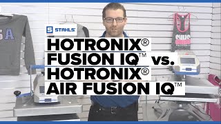 Heat Press Review Hotronix® Fusion IQ™ vs Hotronix® Air Fusion IQ™ [upl. by Ysac]