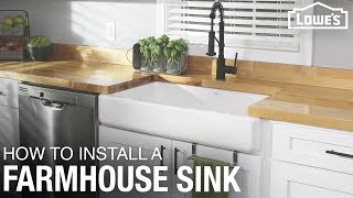 How To Install a Farmhouse Sink  DIY Kitchen Remodel [upl. by Christianson541]