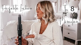 PERFEKTE LOCKEN IN NUR 8 MINUTEN I SELBSTROTIERENDER LOCKENSTAB [upl. by Eelirem]