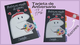 TARJETA de Aniversario Pintas mi mundo de colores  Ideas para NOVIOS Florkk [upl. by Ivzt89]