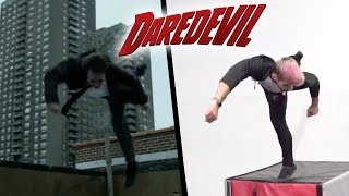 Stunts From Daredevil In Real Life Parkour Marvel [upl. by Vera267]