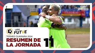 Resumen de la Jornada 11  Torneo Clausura 2024 de la LigaFutve [upl. by Gayle]