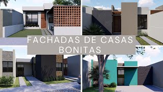 FACHADAS DE CASAS BONITAS DE 1 PISO [upl. by Arnie]