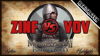 Zinfandel vs VoV Highlights  Mount and Blade 2 Bannerlord [upl. by Nostaw295]