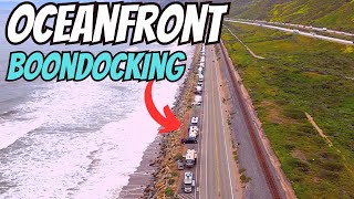 RV Camping With Oceanfront View Rincon Parkway [upl. by Gabi189]