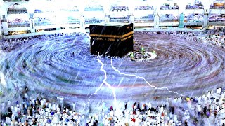 Makkah under lightning strikes Rain and thunderstorm in the holy city [upl. by Akirrehs108]