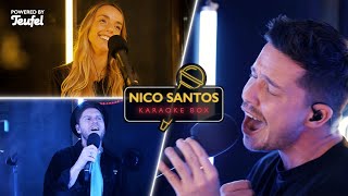 Johannes Oerding auf Spanisch 😲 amp seine Schwester überrascht ihn  Nico Santos Karaoke Box by Teufel [upl. by Rici]