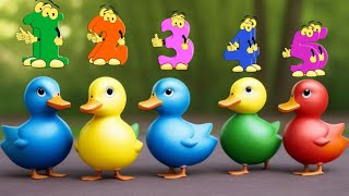 Five Little Ducks  Kids Songs  Super Simple Songs amp Nursery Rhymes [upl. by Jos]