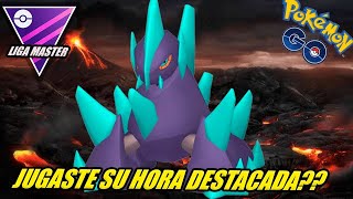 ¿¿TE PERDISTE SU HORA DESTACADA GIGALITH SHINY 100 NIVEL 50 en LIGA MASTER  GBL  Go PvP [upl. by Edris]