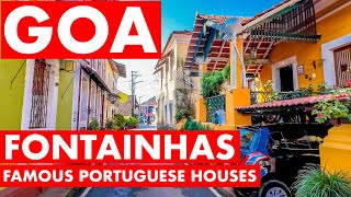 Goa  Fontainhas  February 2024  Famous Latin Quarter  Portuguese Houses  Panjim City  Goa Vlog [upl. by Igor]