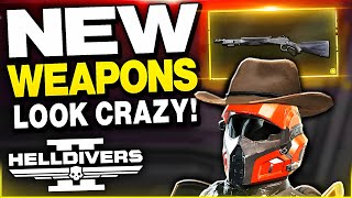 Helldivers 2 NEW WEAPONS Look CRAZY Lever Action Rifle amp More [upl. by Ettennat]