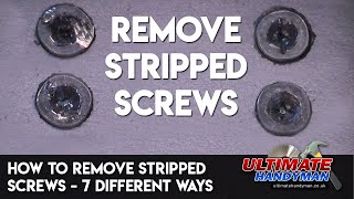 How to remove stripped screws – 7 different ways [upl. by Icyac]