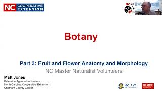 Master Naturalist Botany Preclass Part 3 Reproductive Morphology [upl. by Lacsap849]