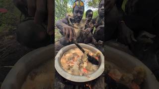 its Lunchtime 😋 Hadzabe tribe Family Cookies their Food So delicious Amazing tradition lifestyle [upl. by Pfeifer200]