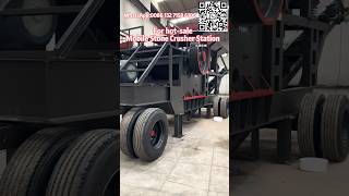 50tonshour mobile rock crusher for gravelsgranite river stone crushing machinejaw crusher station [upl. by Mani]